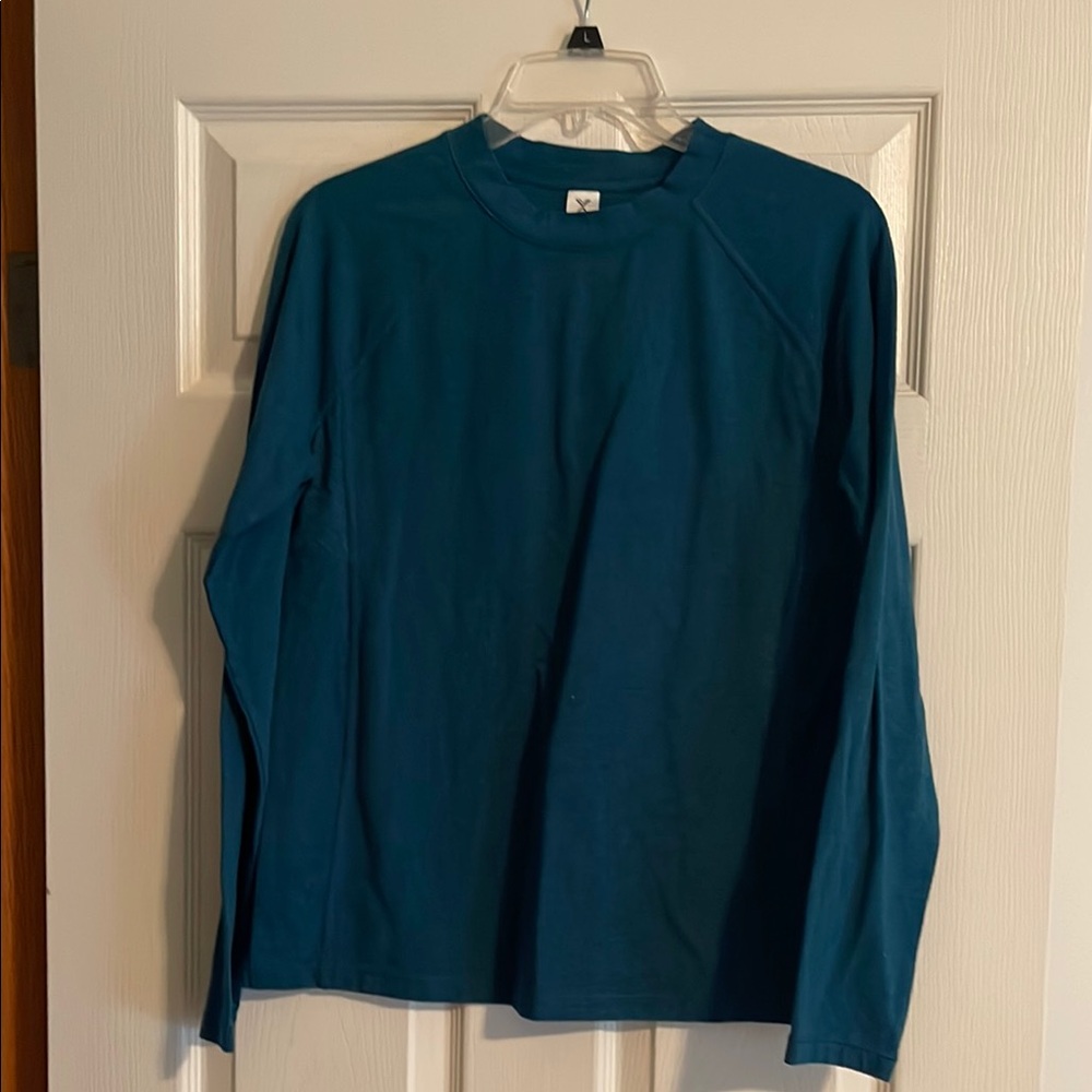 Xersion Blue Long Sleeve Tee Casual Comfort